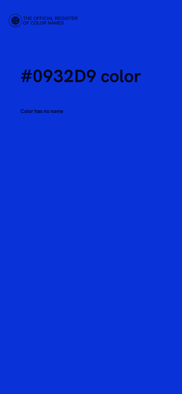 #0932D9 color image