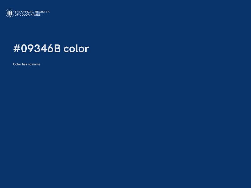 #09346B color image