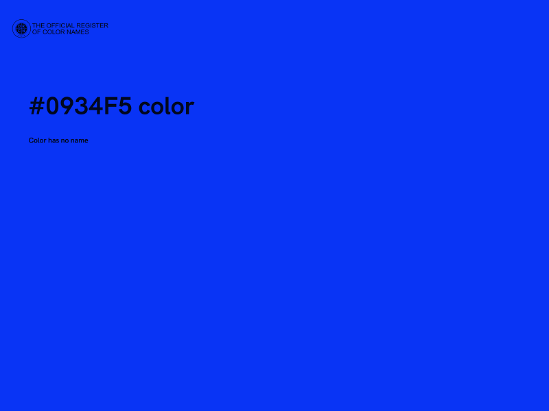 #0934F5 color image