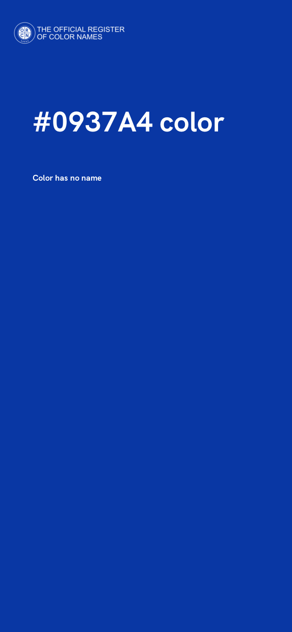 #0937A4 color image