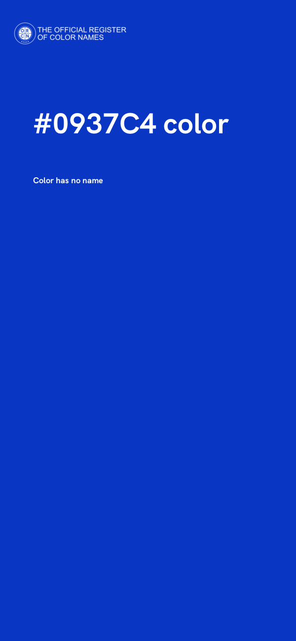 #0937C4 color image