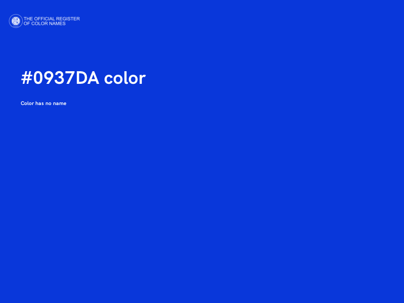 #0937DA color image