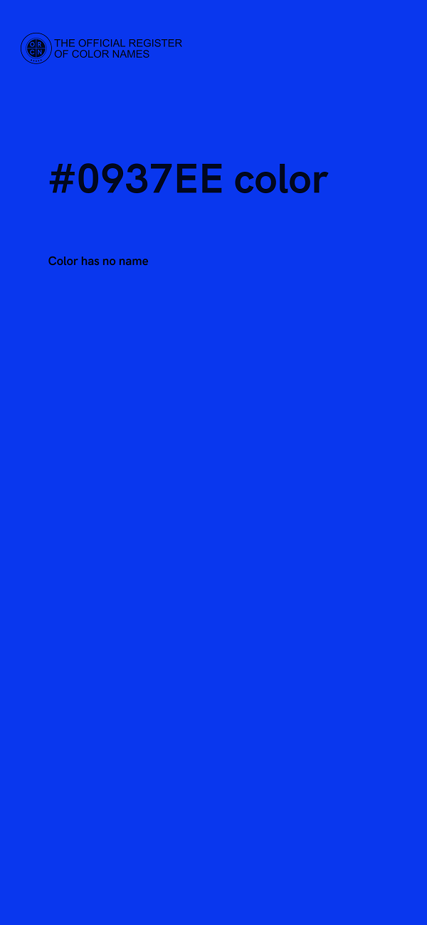 #0937EE color image