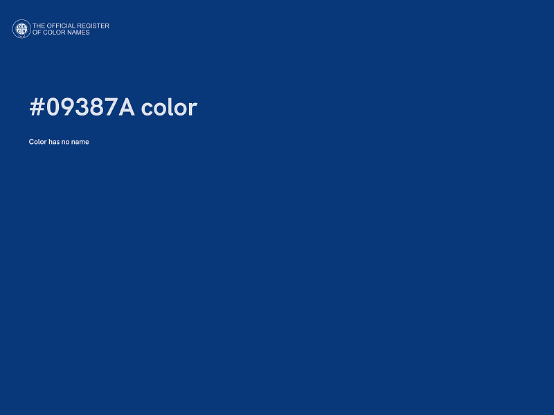 #09387A color image