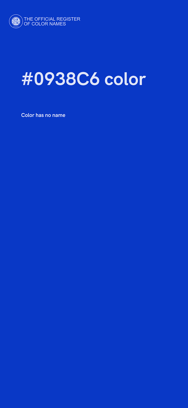 #0938C6 color image