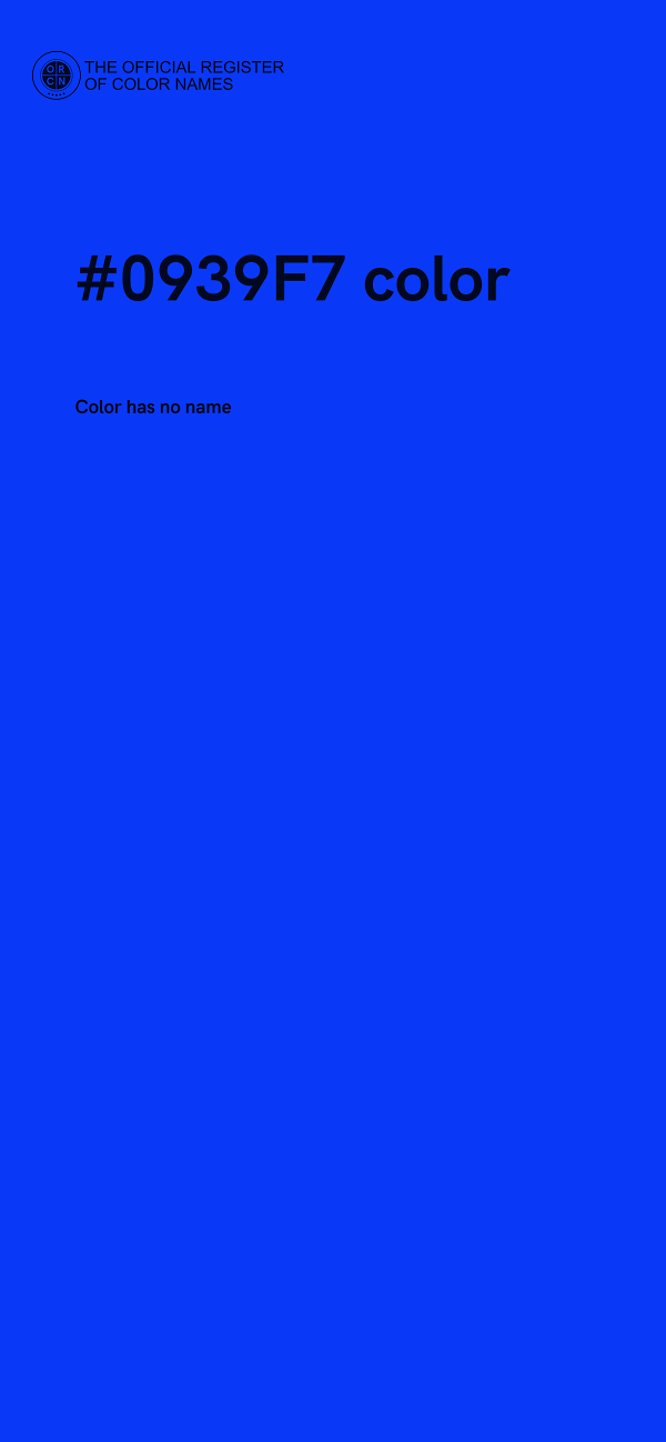 #0939F7 color image