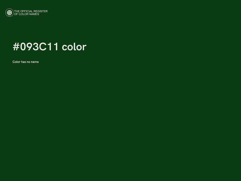 #093C11 color image