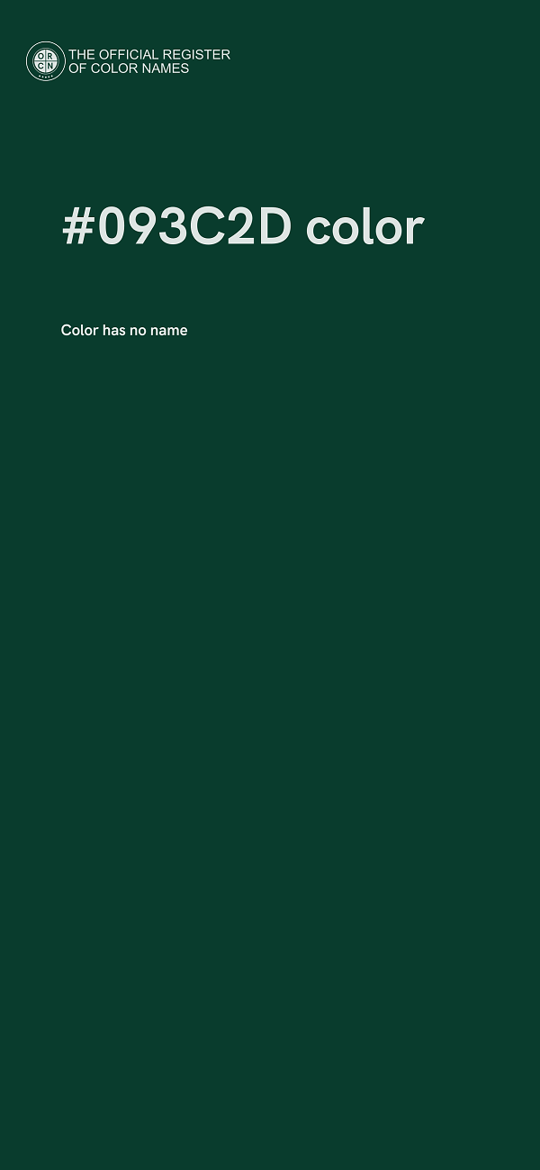 #093C2D color image