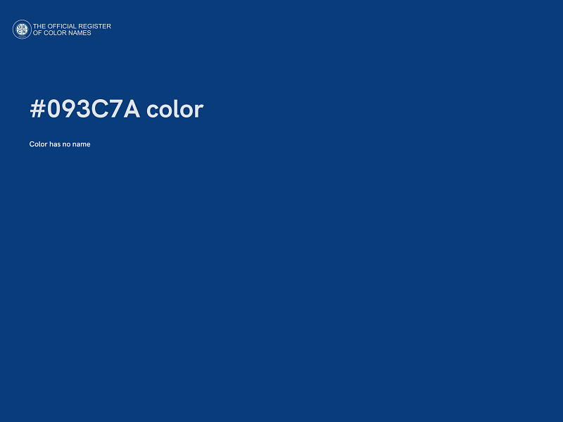 #093C7A color image