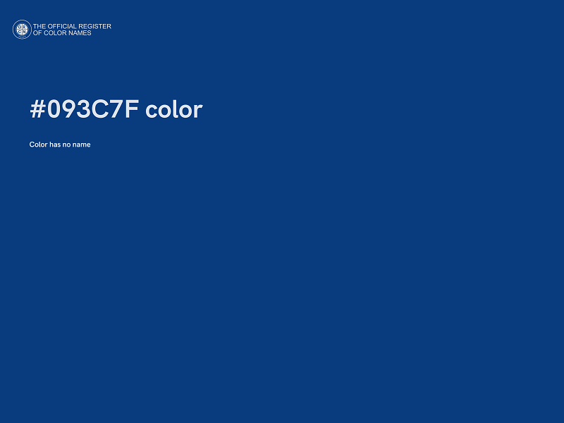 #093C7F color image