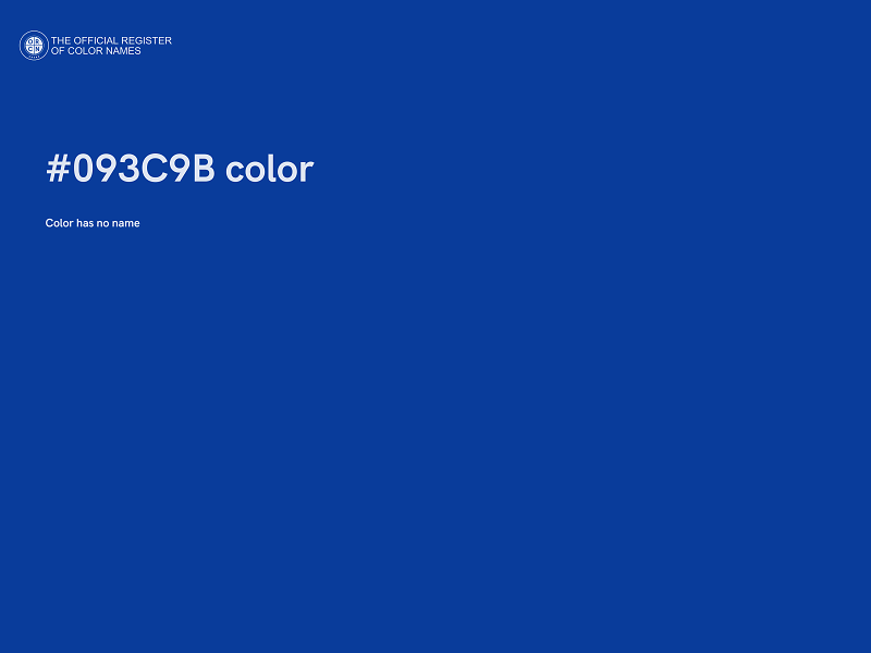 #093C9B color image