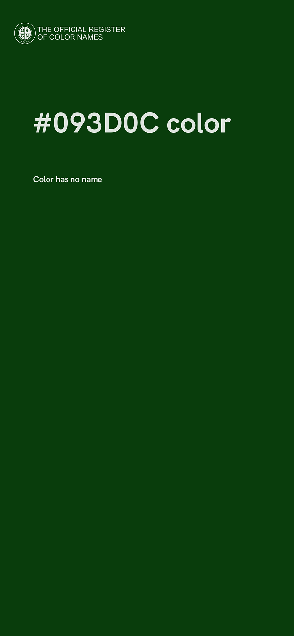 #093D0C color image