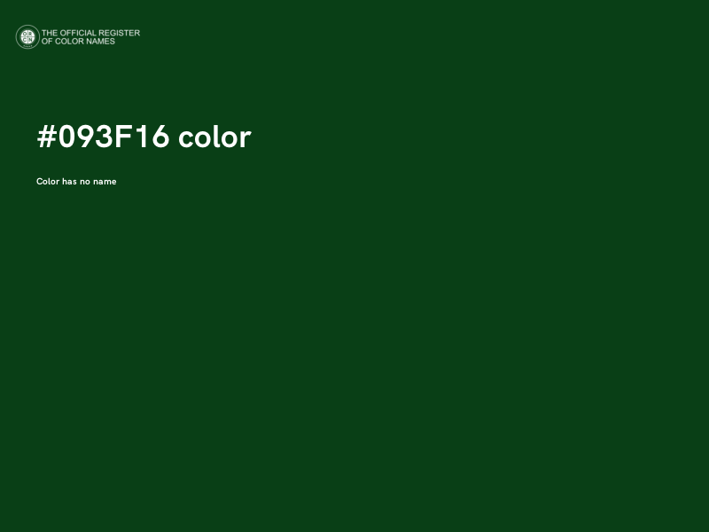 #093F16 color image