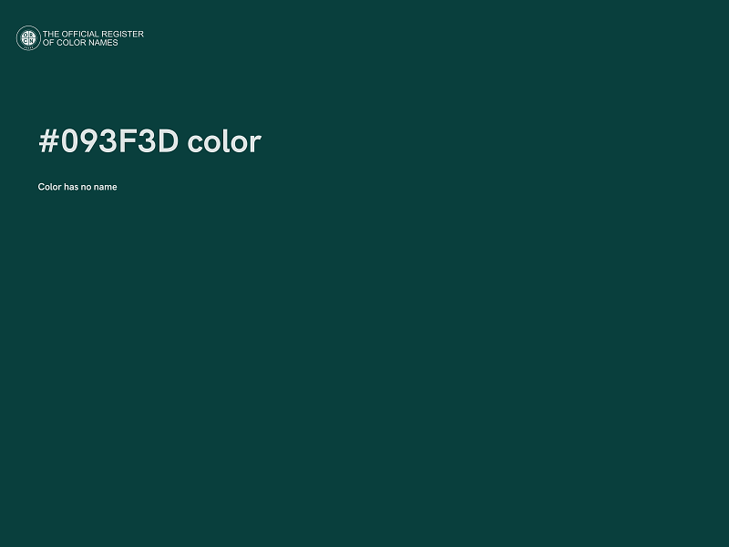 #093F3D color image