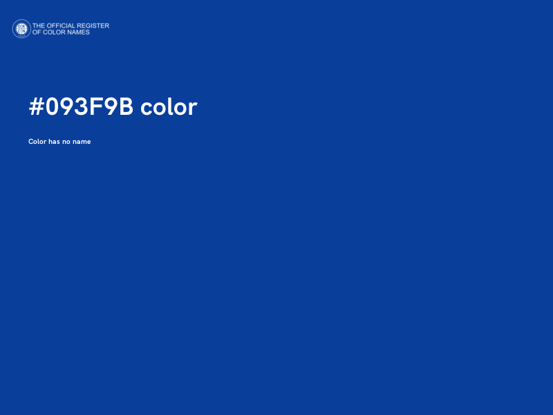 #093F9B color image