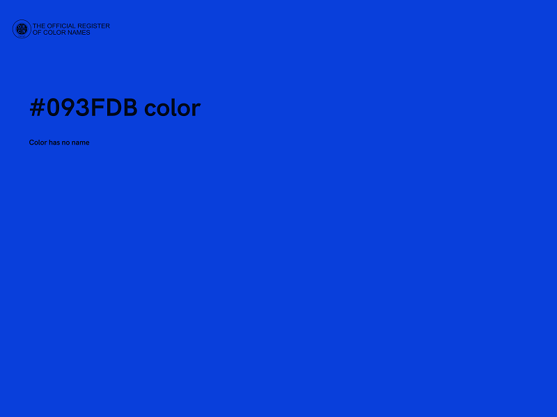 #093FDB color image