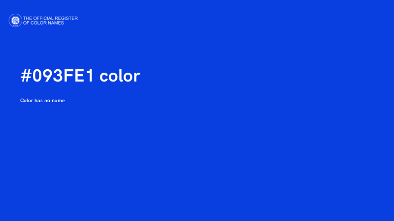 #093FE1 color image