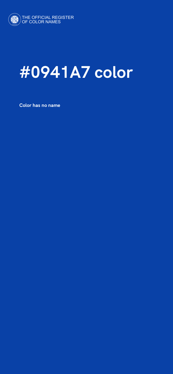 #0941A7 color image