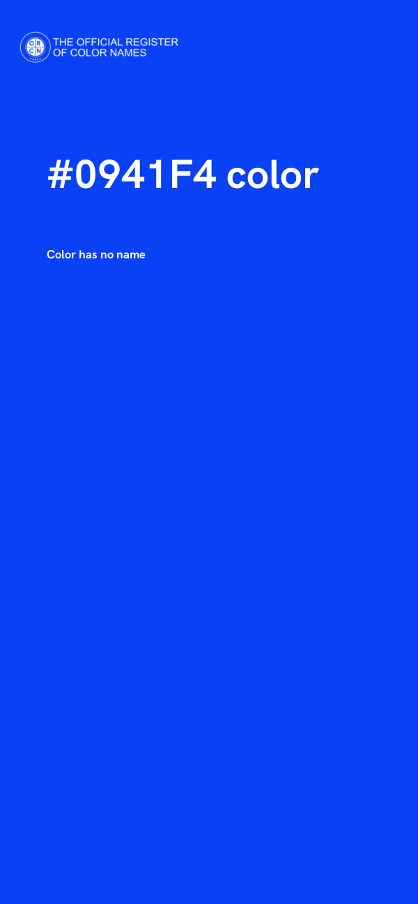 #0941F4 color image