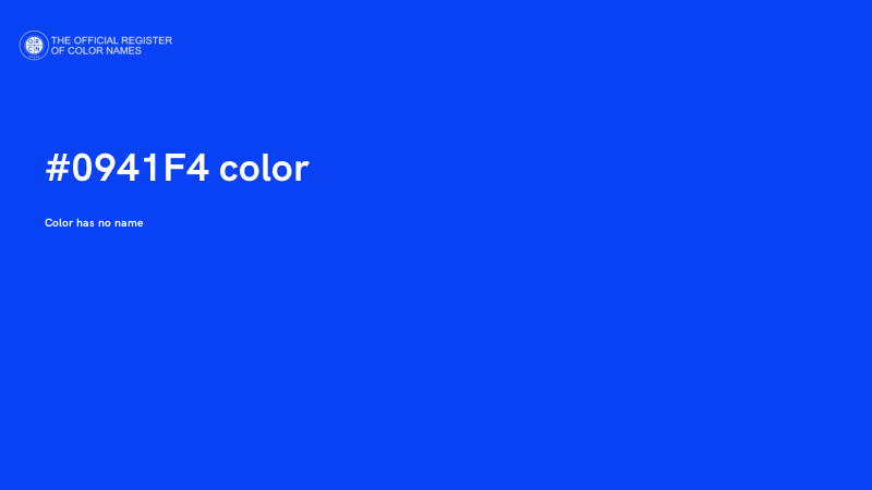 #0941F4 color image