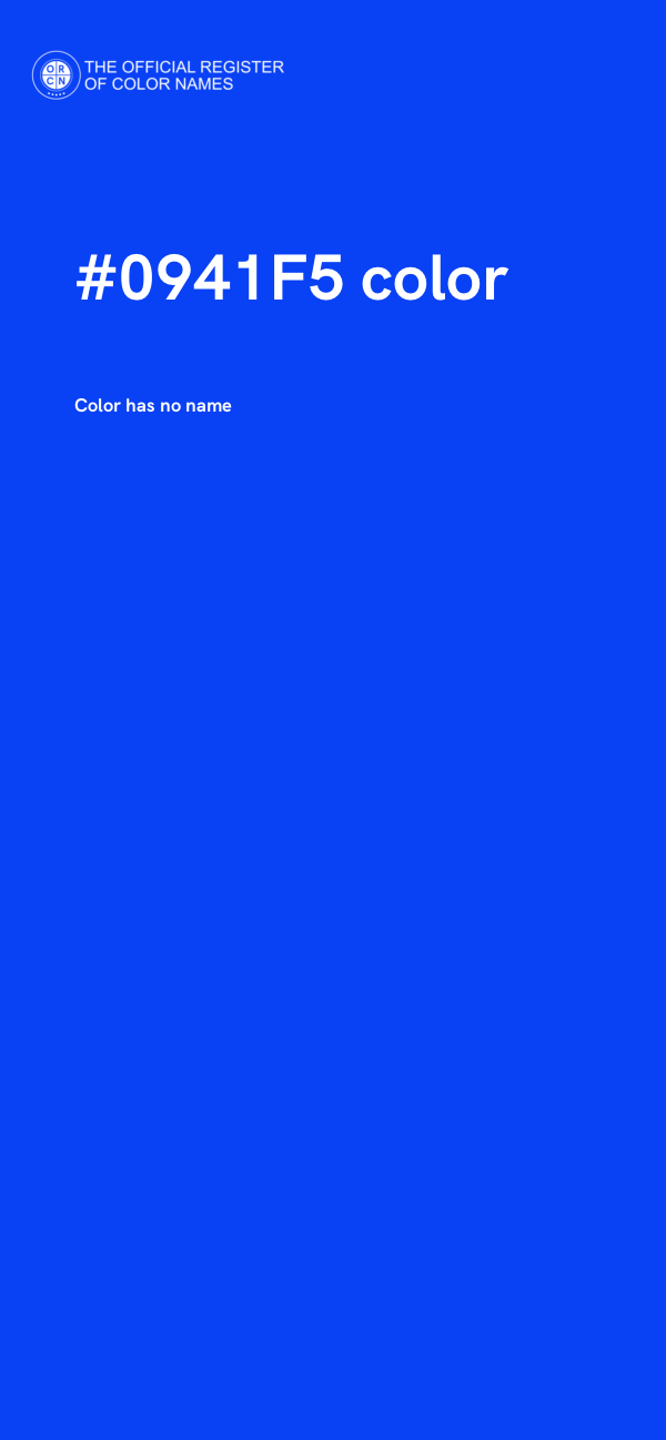 #0941F5 color image