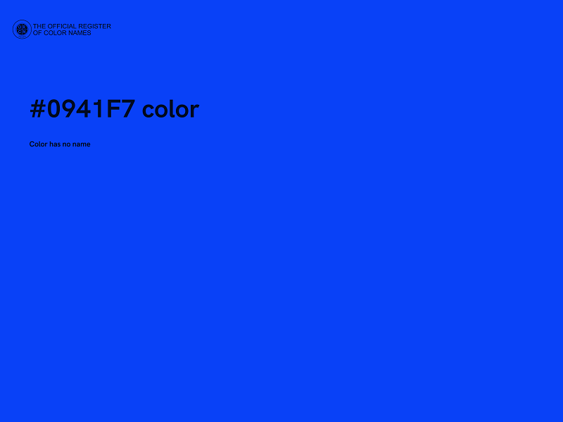 #0941F7 color image