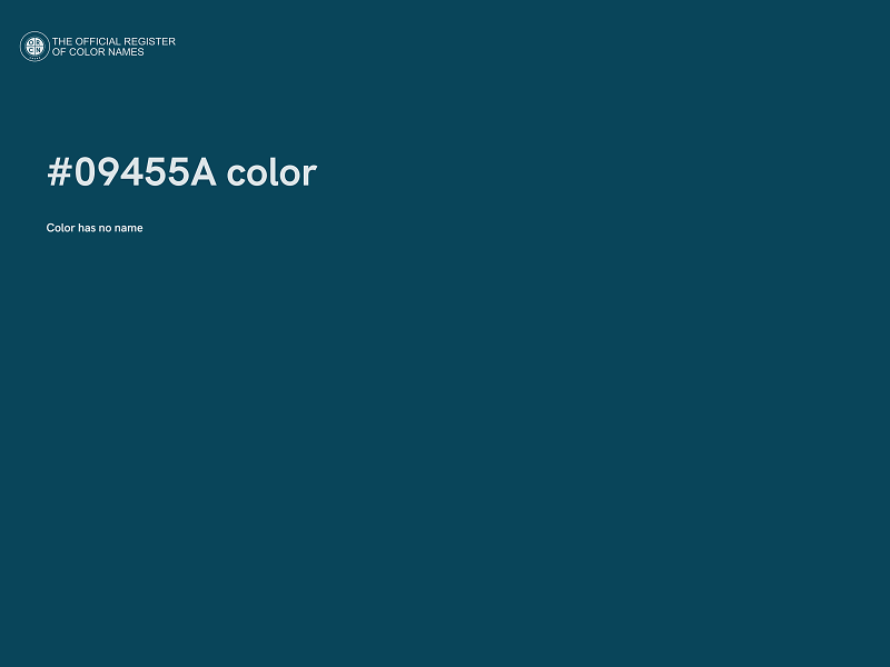 #09455A color image