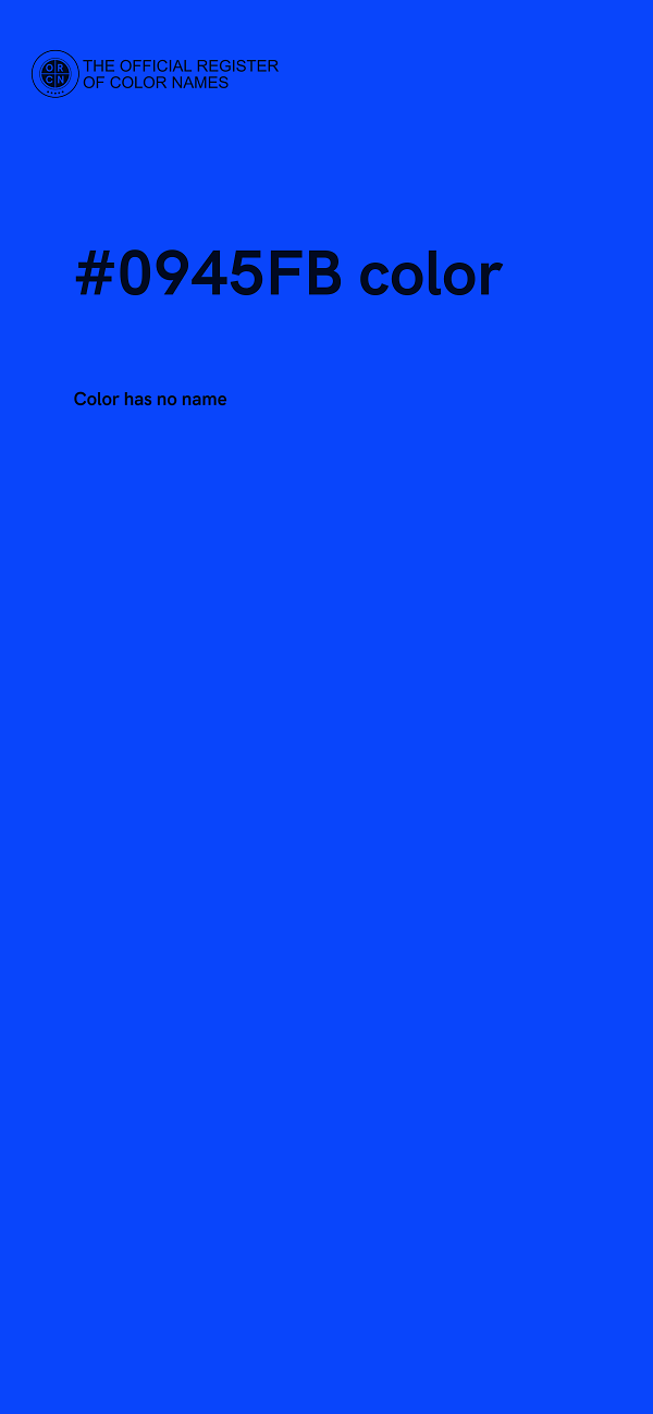 #0945FB color image