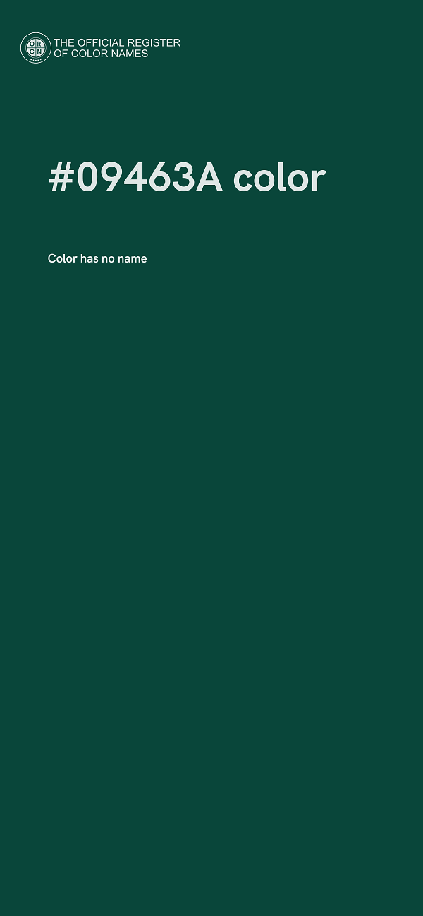 #09463A color image