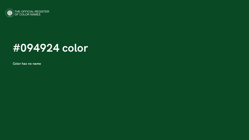 #094924 color image