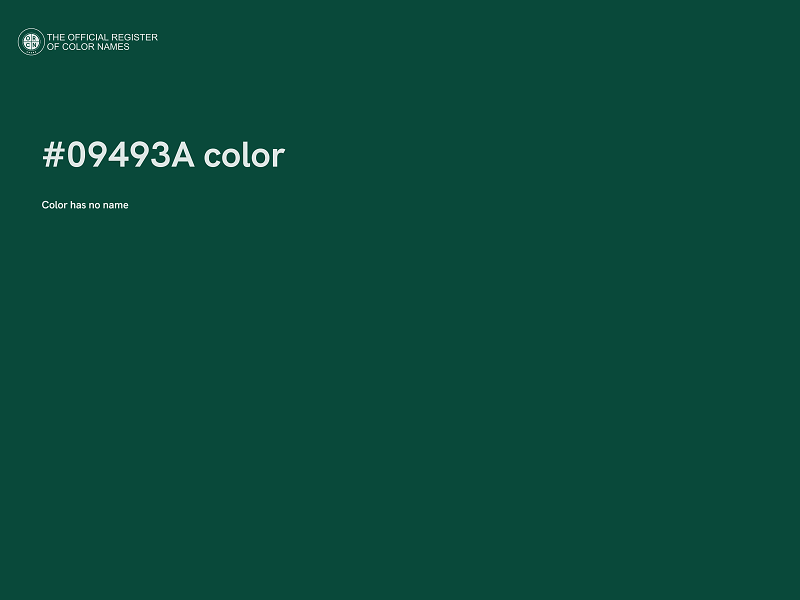 #09493A color image