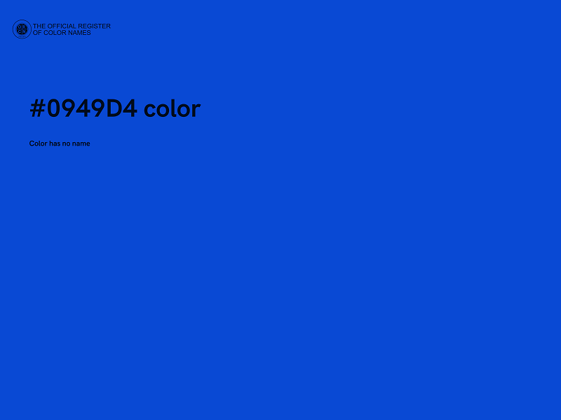 #0949D4 color image