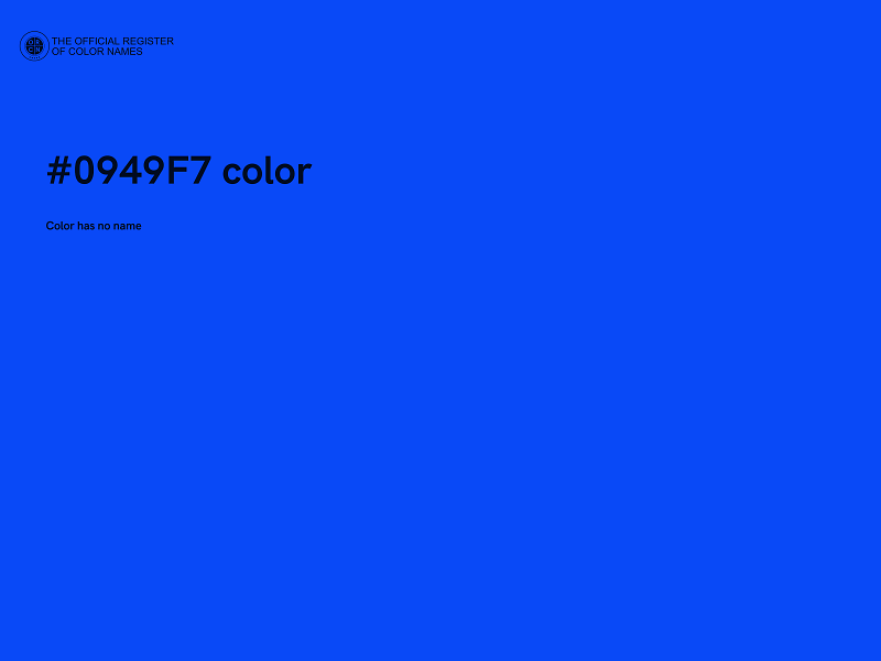 #0949F7 color image