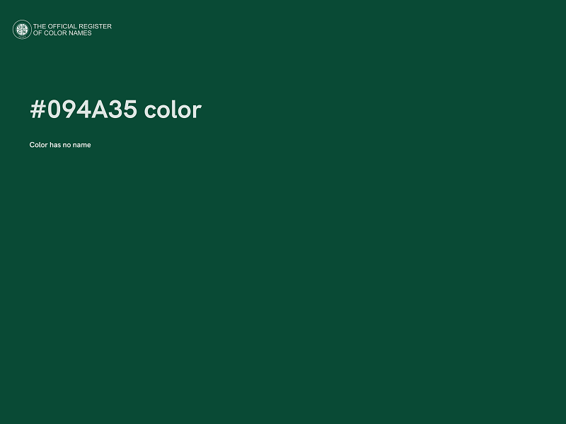 #094A35 color image