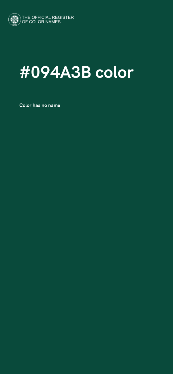 #094A3B color image