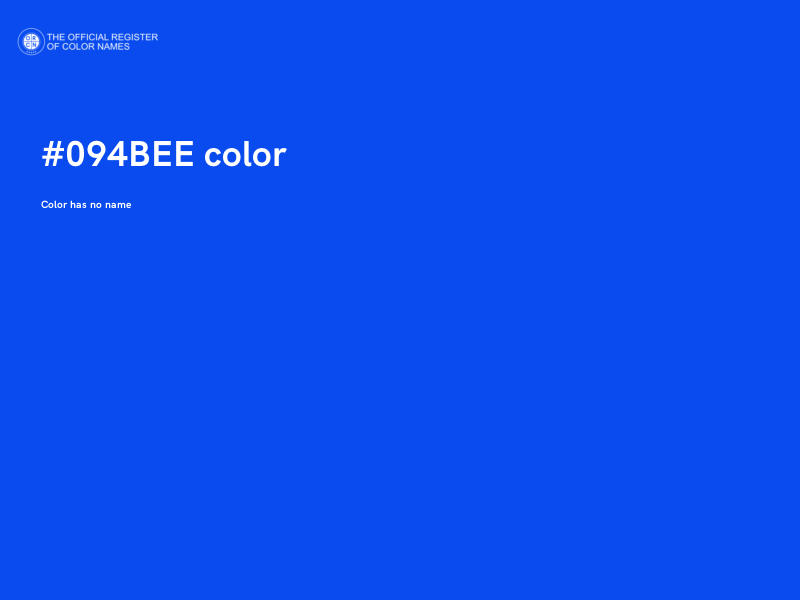 #094BEE color image