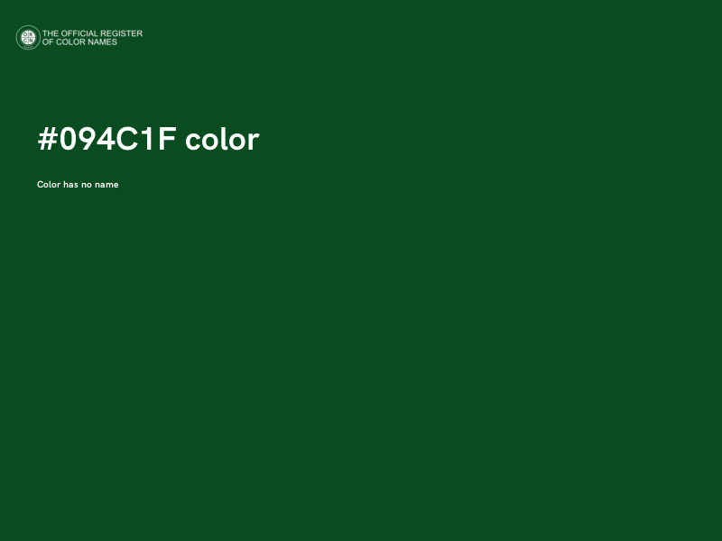 #094C1F color image