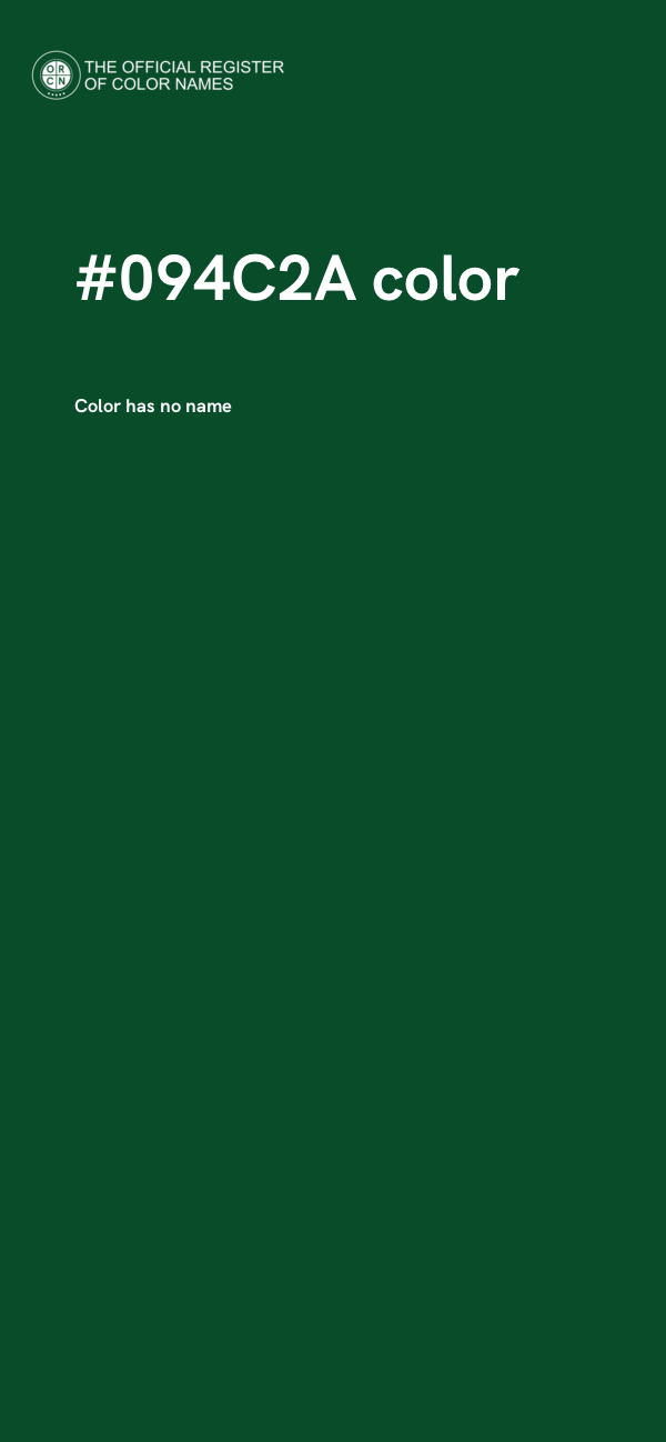 #094C2A color image
