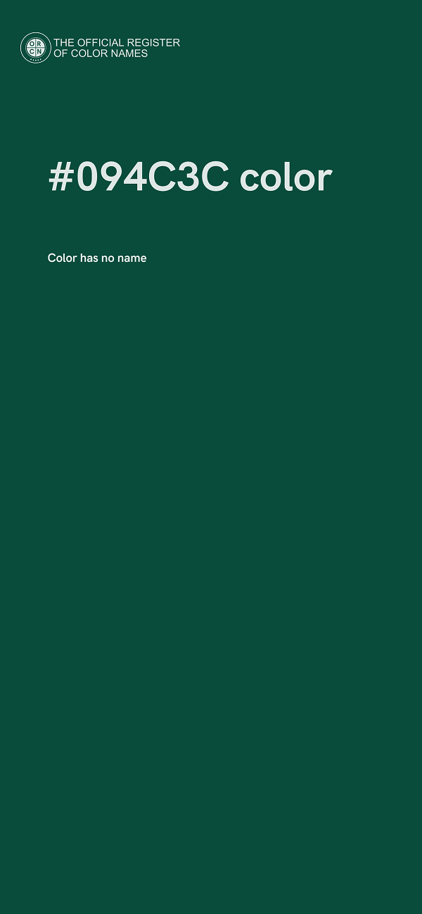 #094C3C color image