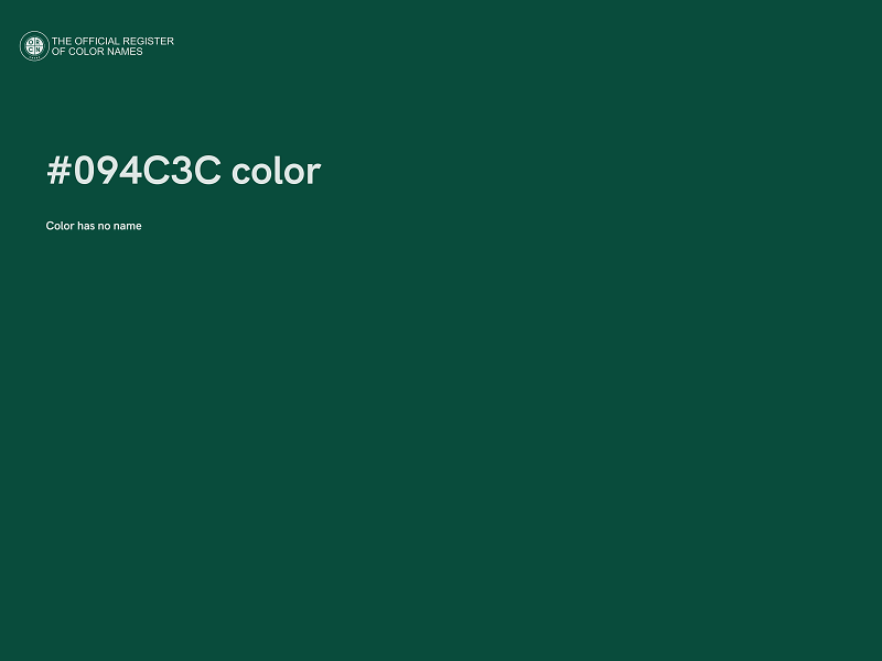 #094C3C color image