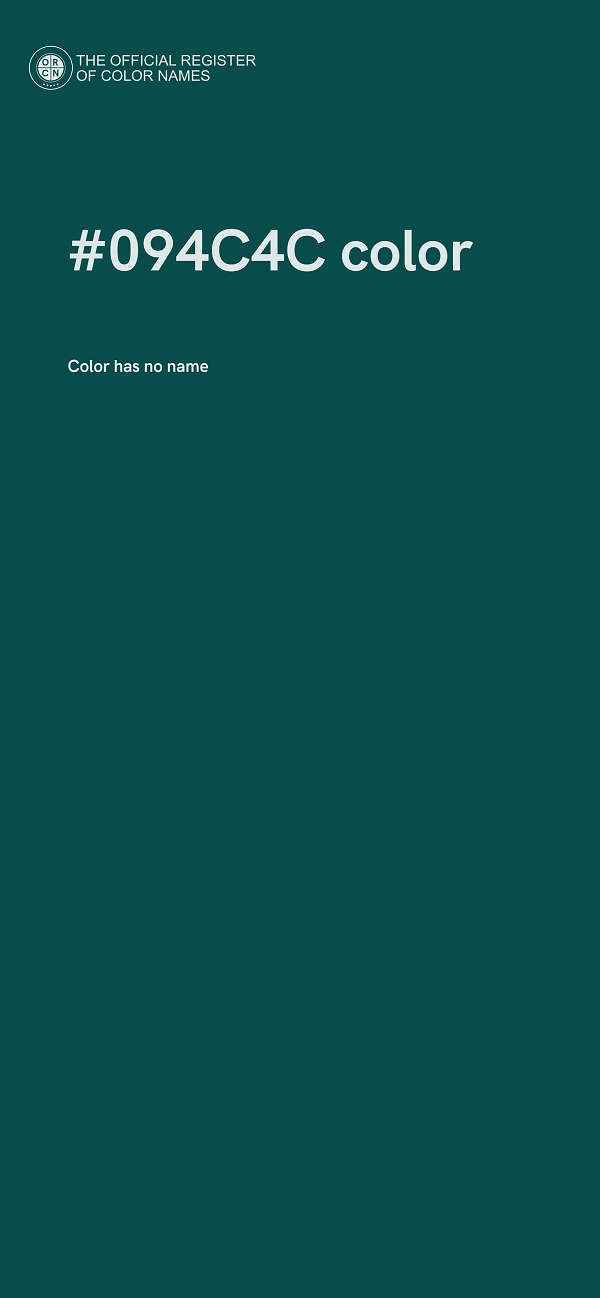 #094C4C color image