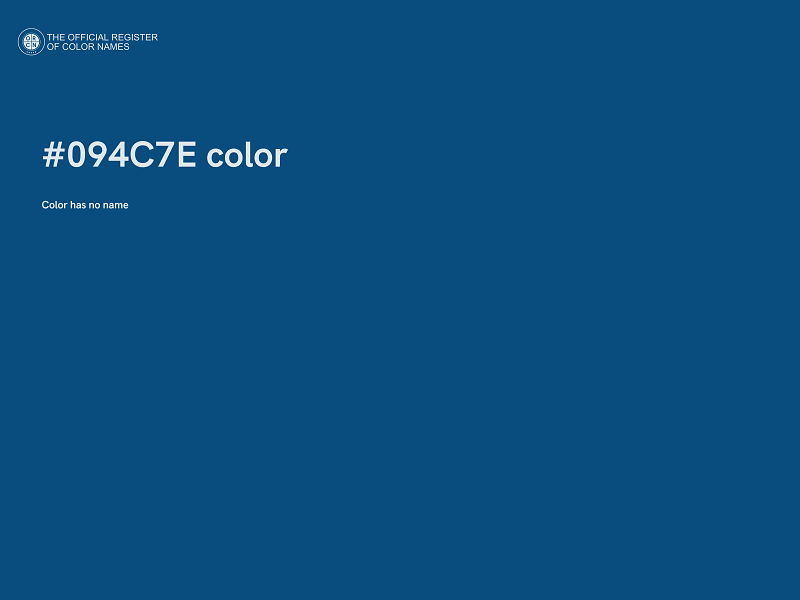 #094C7E color image