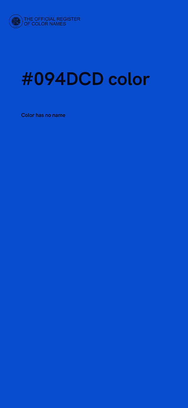 #094DCD color image