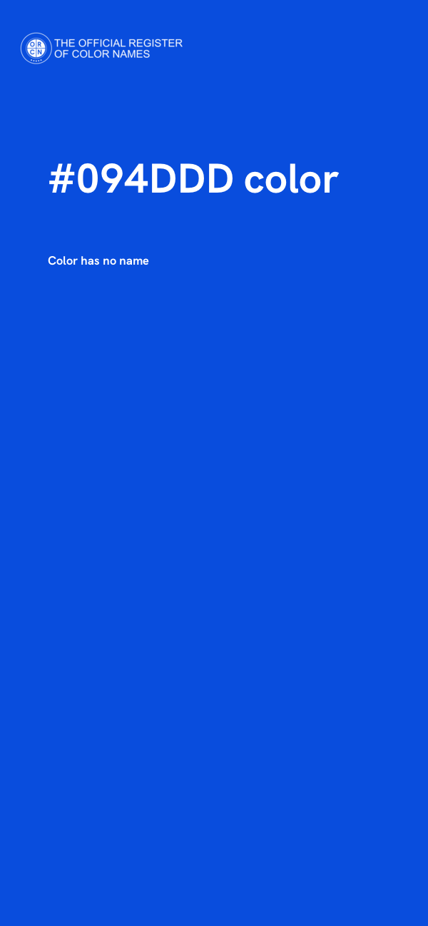 #094DDD color image