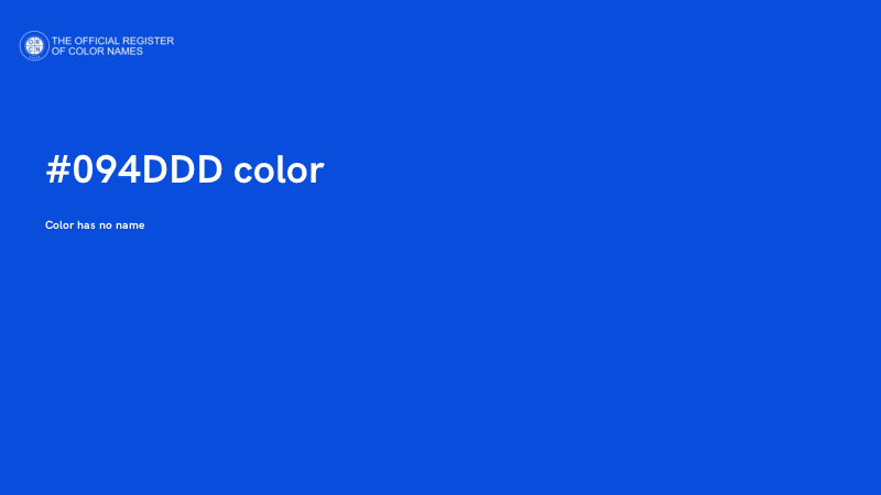 #094DDD color image