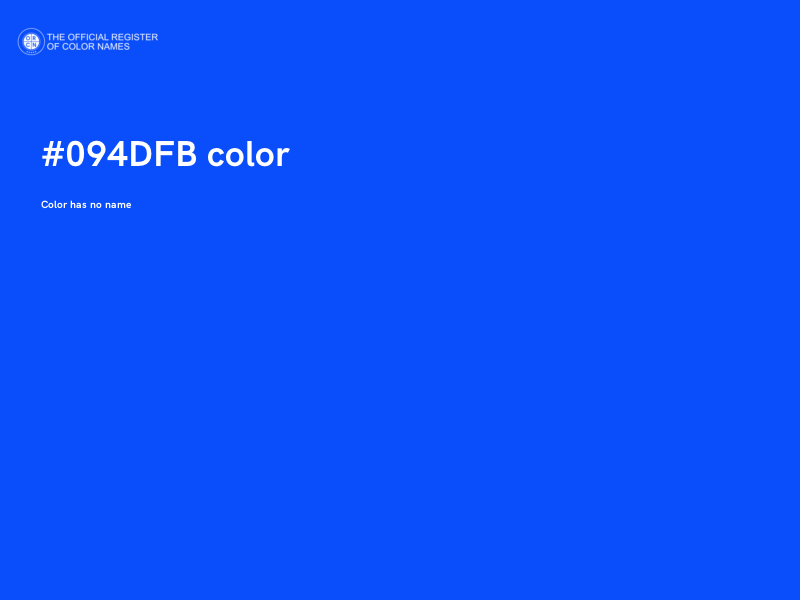 #094DFB color image