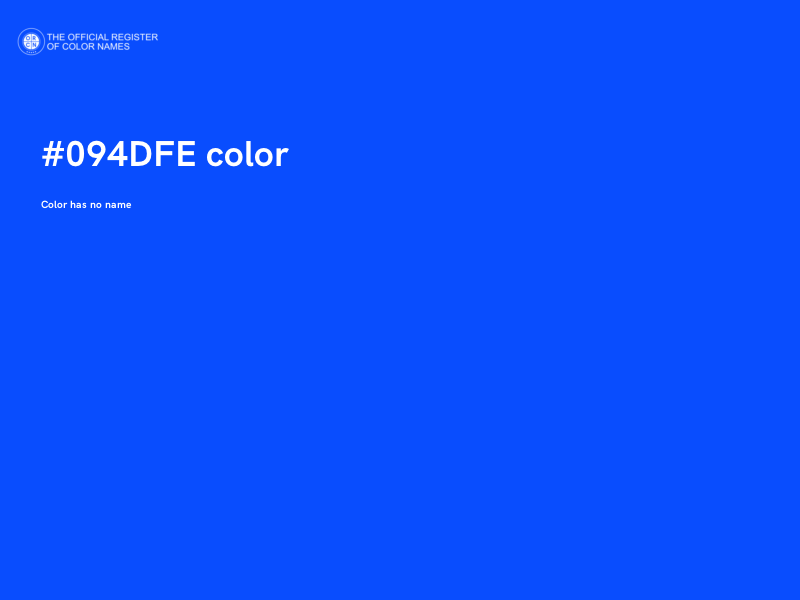 #094DFE color image