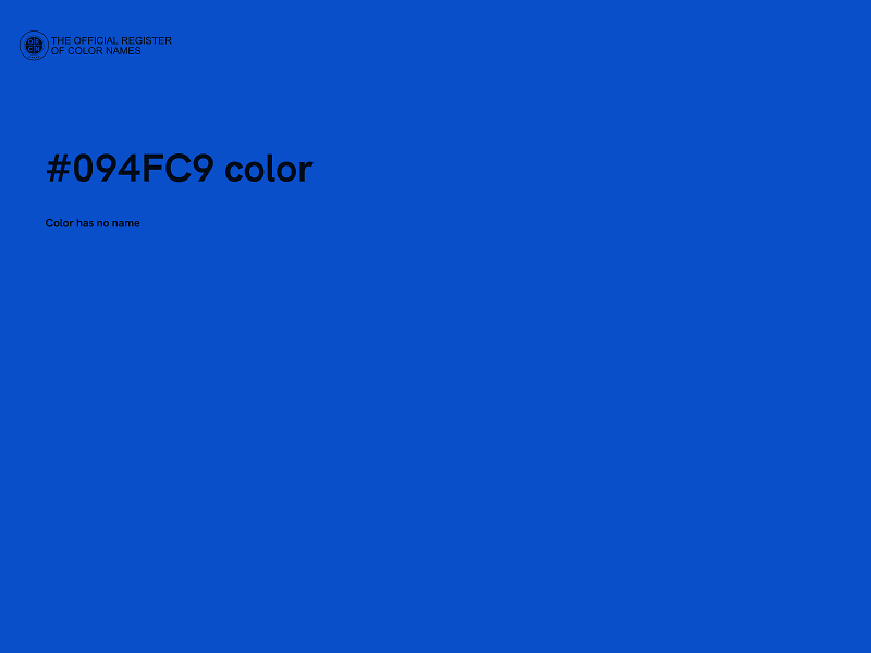 #094FC9 color image