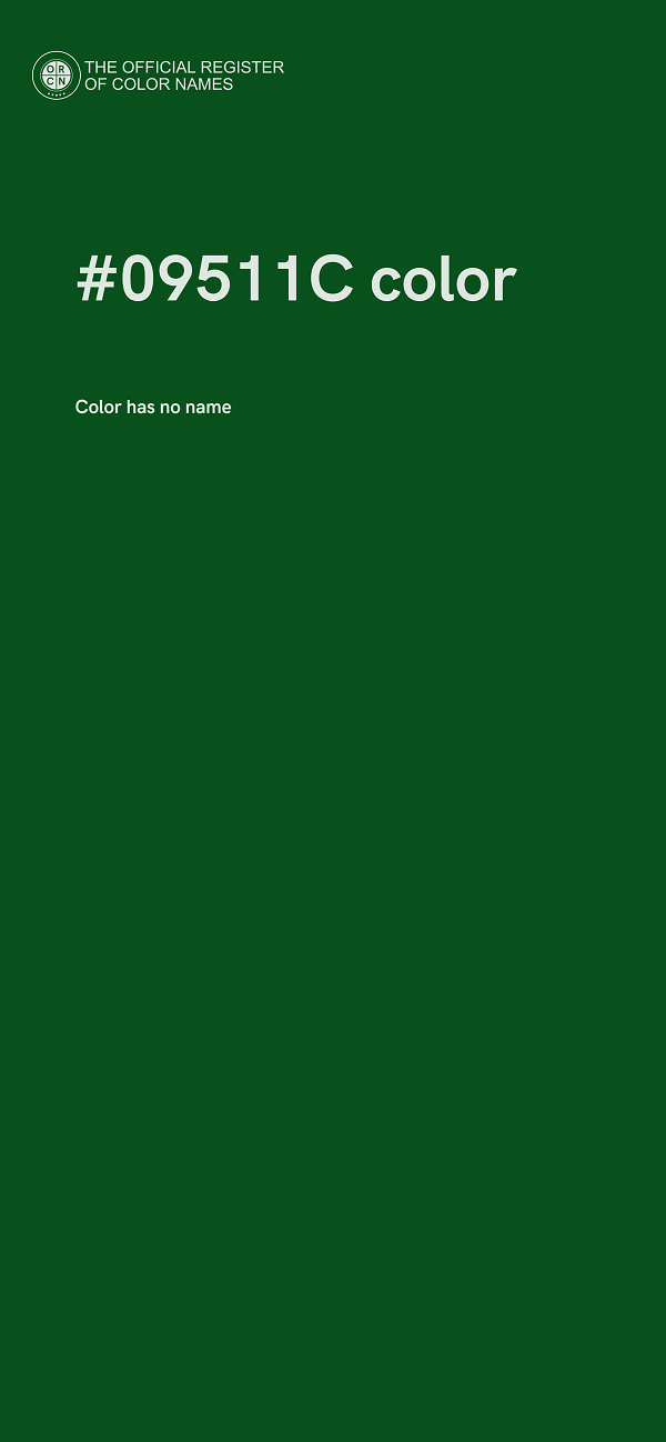 #09511C color image
