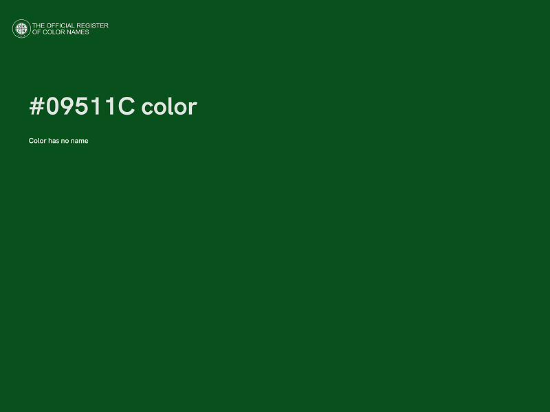 #09511C color image